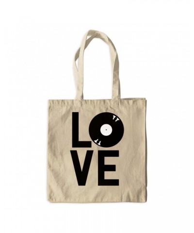 Music Life Canvas Tote Bag | Love Is Vinyl Canvas Tote $11.17 Bags