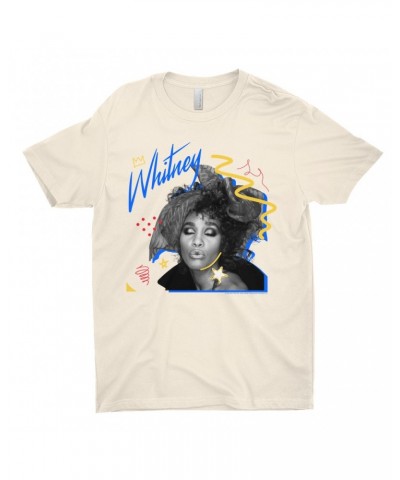 Whitney Houston T-Shirt | Funky Colorful 1987 Photo Image Design Shirt $4.20 Shirts