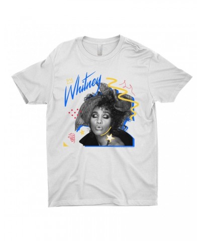 Whitney Houston T-Shirt | Funky Colorful 1987 Photo Image Design Shirt $4.20 Shirts