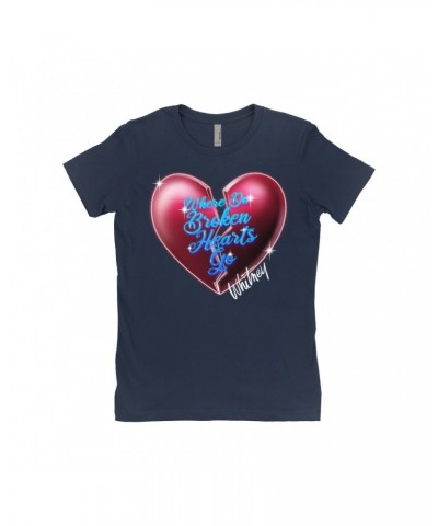 Whitney Houston Ladies' Boyfriend T-Shirt | Where Do Broken Hearts Go Shirt $8.57 Shirts