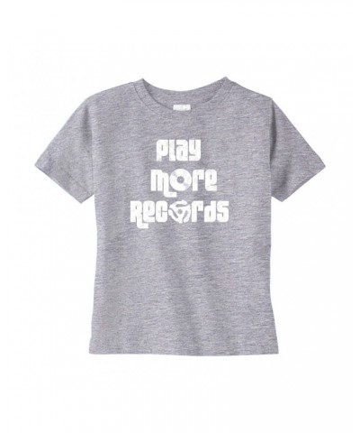 Music Life Toddler T-shirt | Play More Records Toddler Tee $12.92 Shirts