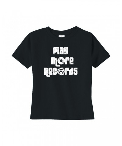 Music Life Toddler T-shirt | Play More Records Toddler Tee $12.92 Shirts