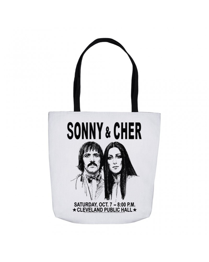 Sonny & Cher Tote Bag | Cleaveland Hall Concert Poster Bag $9.85 Bags