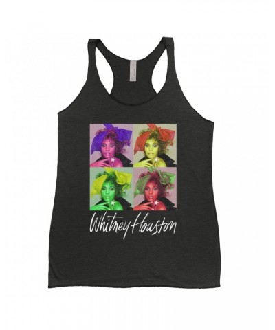 Whitney Houston Ladies' Tank Top | Pop Art Album Design Distressed Shirt $6.12 Shirts
