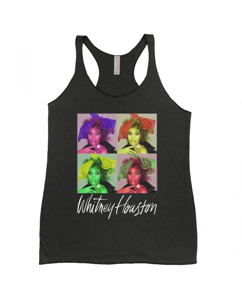 Whitney Houston Ladies' Tank Top | Pop Art Album Design Distressed Shirt $6.12 Shirts