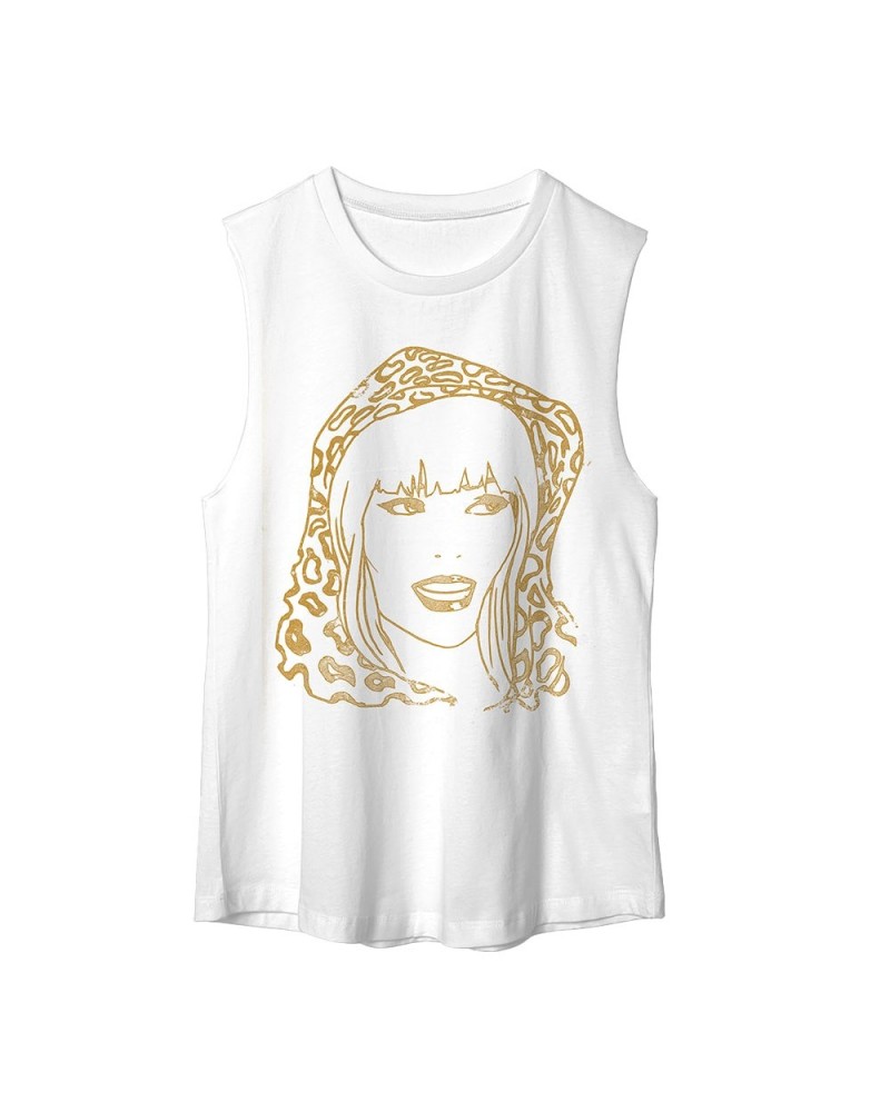 Shania Twain Gold Stencil Muscle Tank $4.78 Shirts