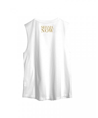 Shania Twain Gold Stencil Muscle Tank $4.78 Shirts