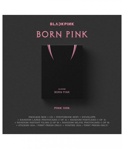 BLACKPINK BORN PINK (Standard CD Boxset - Version A / PINK) CD $11.02 CD