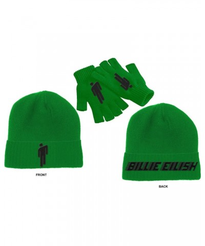 Billie Eilish Beanie Hat & Fingerless Gloves - Blohsh Green $8.18 Hats