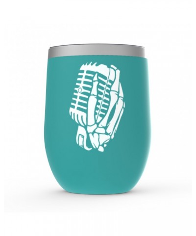 Music Life Wine Tumbler | Skelehands On The Mic Stemless Wine Tumbler $10.19 Drinkware