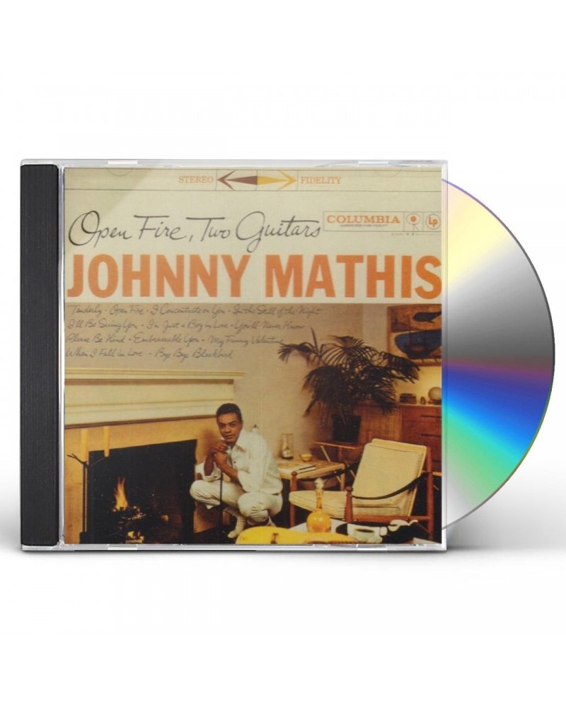 Johnny Mathis OPEN FIRE TWO GUITARS CD $7.43 CD