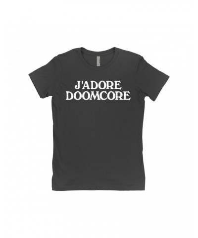Music Life Ladies' Boyfriend T-Shirt | J'Adore Doomcore Shirt $8.57 Shirts