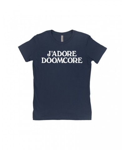 Music Life Ladies' Boyfriend T-Shirt | J'Adore Doomcore Shirt $8.57 Shirts