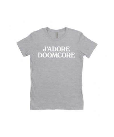 Music Life Ladies' Boyfriend T-Shirt | J'Adore Doomcore Shirt $8.57 Shirts