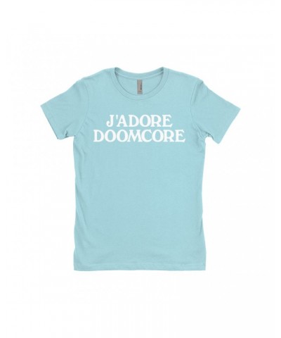 Music Life Ladies' Boyfriend T-Shirt | J'Adore Doomcore Shirt $8.57 Shirts