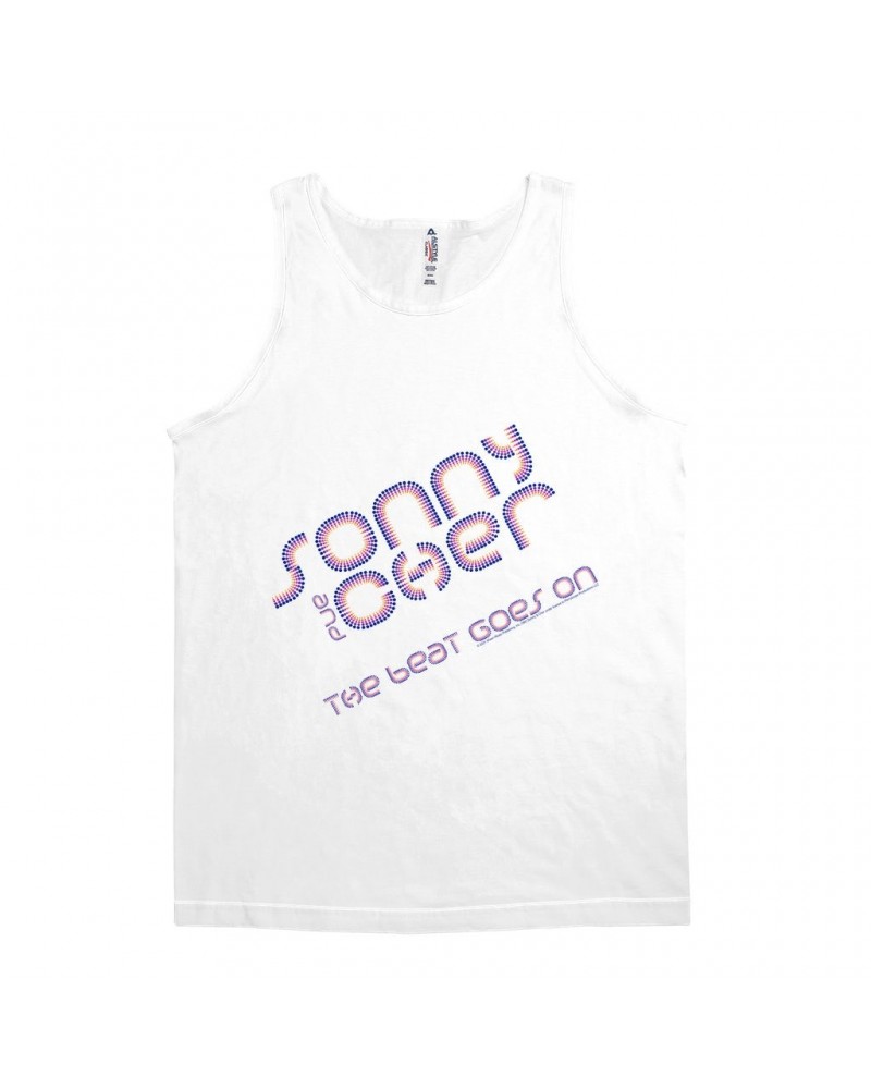 Sonny & Cher Unisex Tank Top | The Beat Goes On Colorful Logo Shirt $6.90 Shirts
