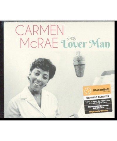 Carmen McRae CD - Sings Lover Man And Other Billie Holiday Classics / Carmen Mcrae $10.42 CD