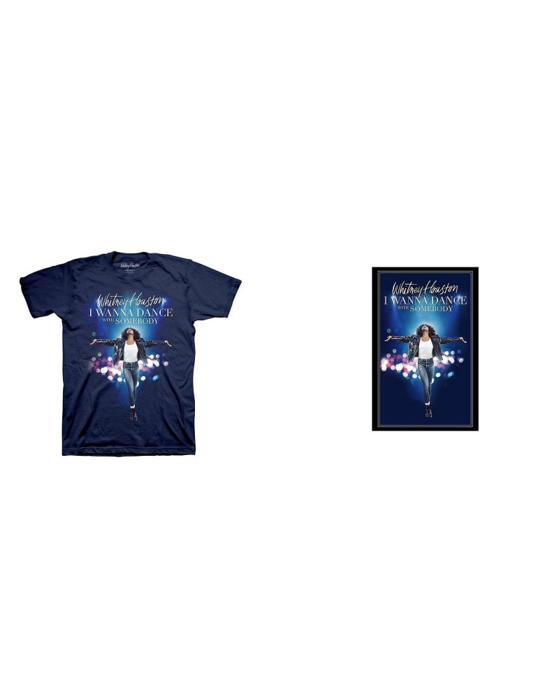 Whitney Houston I Wanna Dance With Somebody Movie T-shirt & Poster Bundle $4.65 Shirts