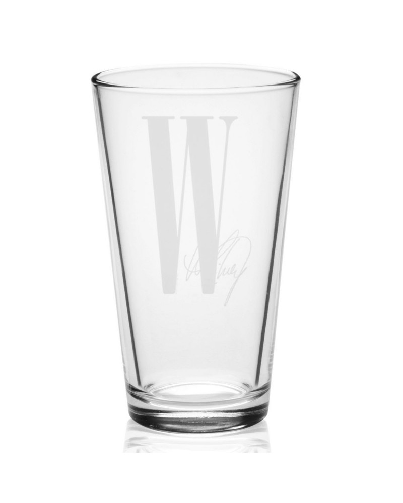 Whitney Houston W Laser-Etched Pint Glass $8.70 Drinkware