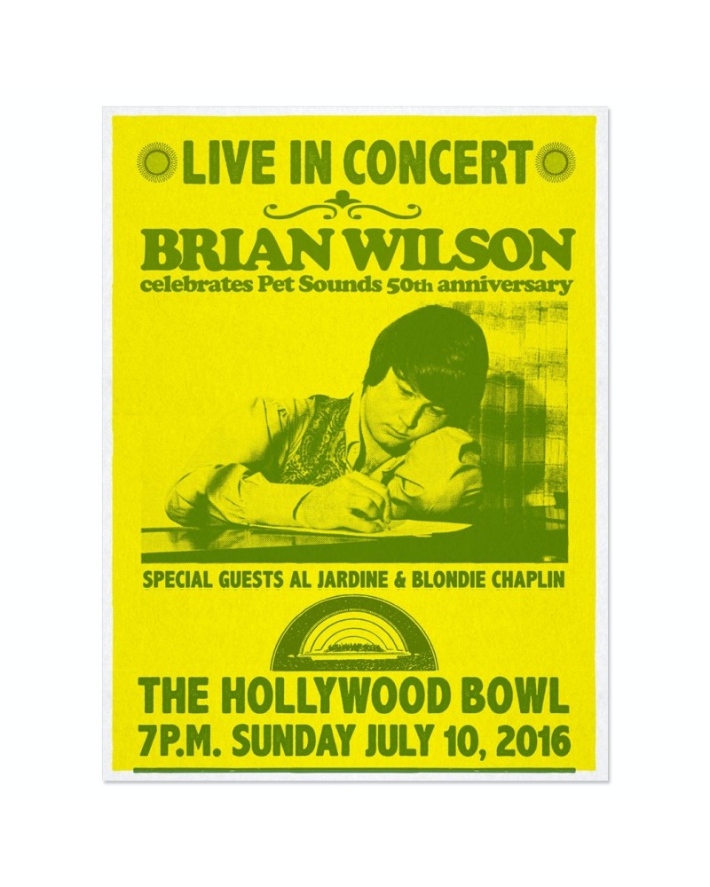 Brian Wilson Hollywood Bowl exclusive event poster $11.04 Decor