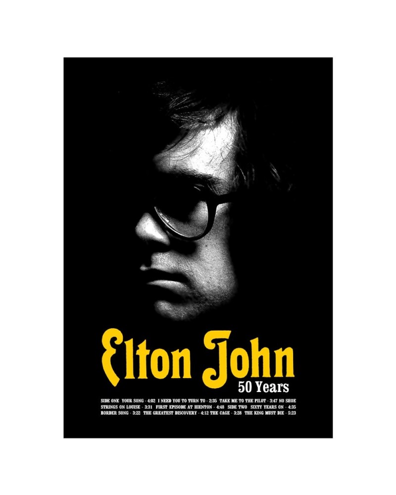 Elton John 50 Year Anniversary Lithograph $6.38 Decor
