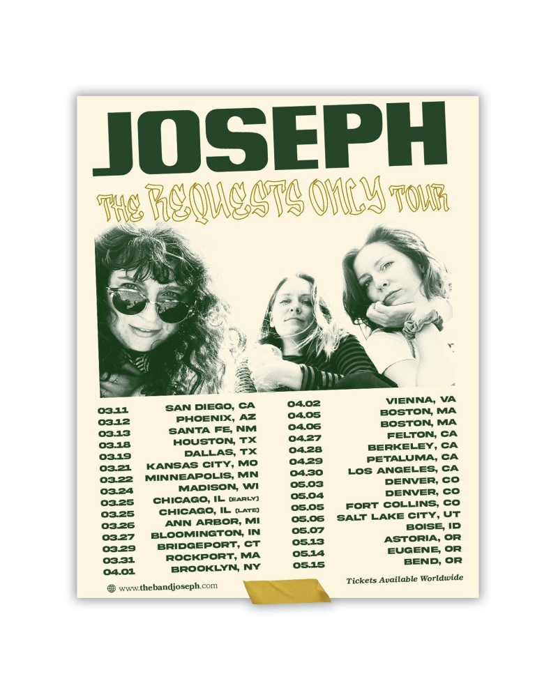JOSEPH 2022 Tour Poster $6.23 Decor