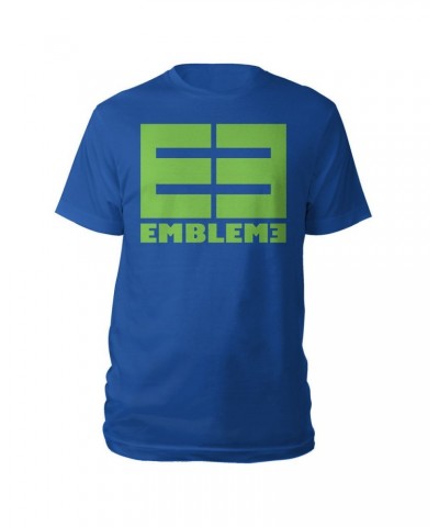 Emblem3 Block Logo Blue Tee $3.73 Shirts