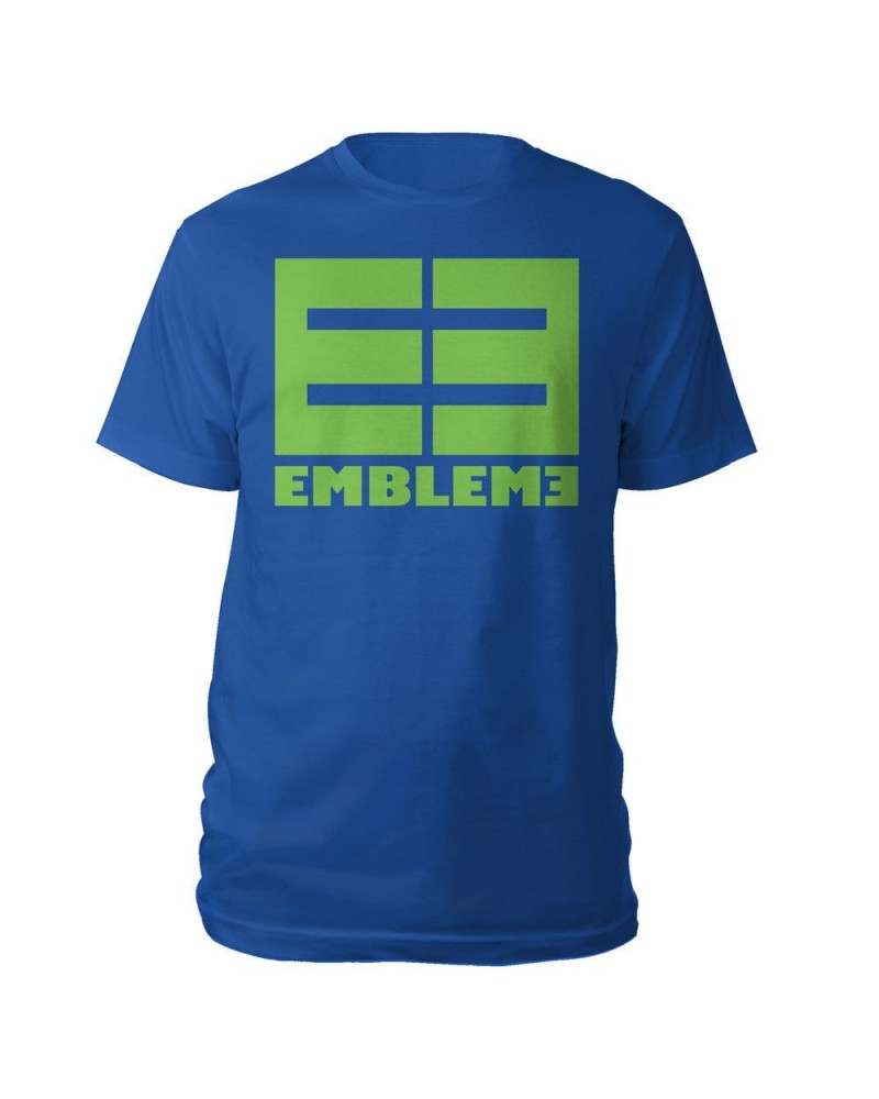 Emblem3 Block Logo Blue Tee $3.73 Shirts