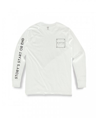 SAFIA Story's Start Long Sleeve (White) $11.27 Shirts