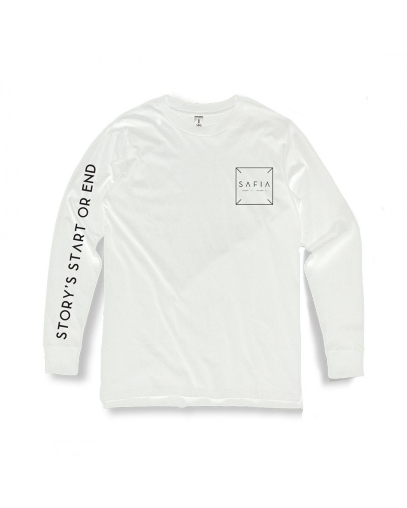 SAFIA Story's Start Long Sleeve (White) $11.27 Shirts