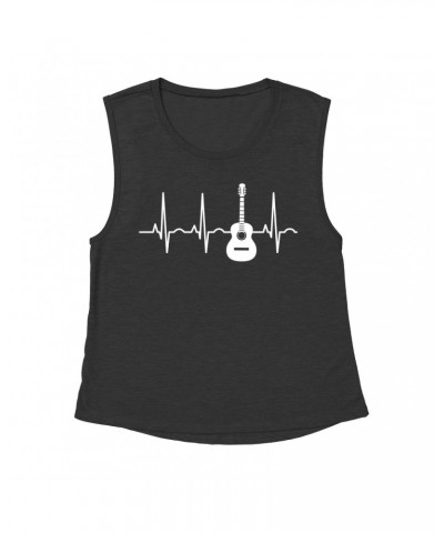 Music Life Muscle Tank | Acoustic Guitar Heartbeat Tank Top $6.43 Shirts