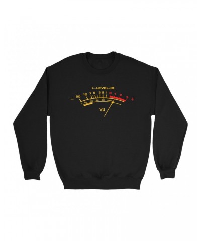 Music Life Sweatshirt | UV Audio Meter Sweatshirt $7.47 Sweatshirts