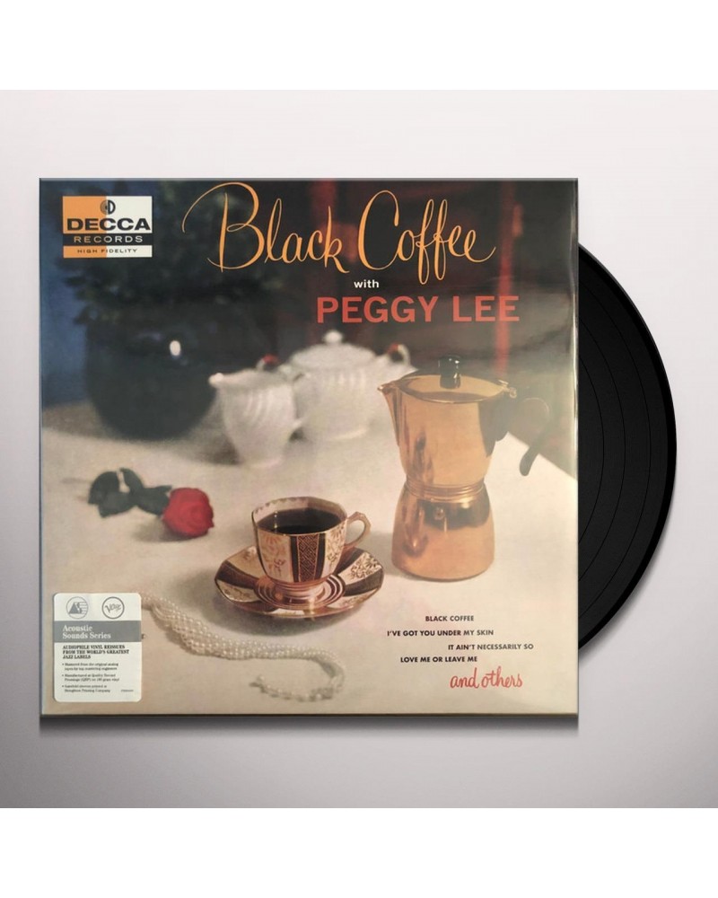 Peggy Lee BLACK COFFEE (VERVE ACOUSTIC SOUNDS SERIES) Vinyl Record $7.12 Vinyl